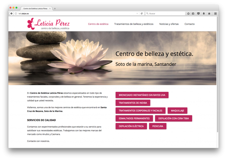 centro de estética Leticia Pérez